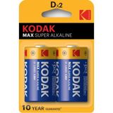 Kodak Max Alkalin Büyük 2 Adet Pil