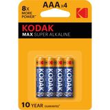 Kodak Max Alkalin İnce Pil Aaa 4'Lü 2 Adet