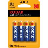 Kodak Max Alkalin Kalem Pil AA 4'lü 3 ADET