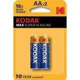 Kodak Max Super Alkaline 2'li Alkalin Orta Pil