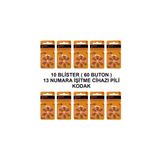 Kodak Numara 10 Paket Işitme Cihazı Pili 13