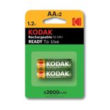 Kodak pil AA Mignon Ni-MH 2600 mA, 2-ER paket