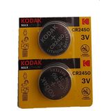 Kodak Pil Cr 2450 Baskül Pili Tartı Pili Terazi Bios Para Pili Kumanda Pili 1 Paket 2'li CR2450 Pil - 2 Adet
