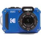 KODAK PIXPRO WPZ2 15M Su Geçirmez Fotoğraf Makinesi - 2 Lityum Pil + 16GB SD Kart - 16MP, 4x Optik Zoom, 1080P Full HD Video (Mavi)