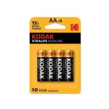 Kodak Siyah Xtralife Alkalin 4’lü Alkalin Kalem Pil