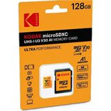 Kodak Ultra Performance 128 GB Micro SD Hafıza Kartı (100MB/S)