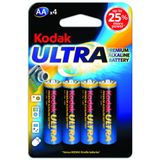 Kodak Ultra Premium Blister 4'li İnce Pil
