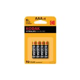 Kodak Xtralife Alkalin İnce Pil Blister AAA 4'lü 4 ADET