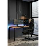 KODIGU 140X60CM Çalışma Masası | Oyuncu Masası | Ofis Masası - 140 x 60 cm - Siyah - Ceviz