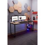 KODIGU 160X60CM Oyuncu Masası - Gamer Desk - Gaming Masa - Bilgisayar Masası | 160CM x 60CM | Ayarlı Ayak - Atlantik Çam