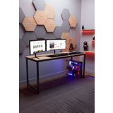 KODIGU 160x60cm Oyuncu Masası - Gamer Desk - Gaming Masa - Bilgisayar Masası | 160cm x 60cm | Ayarlı Ayak