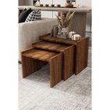 KODIGU 3'lü Zigon Set | Elanor Zigon Sehpa | 3'lü Zigon | Zigon | Sehpa | Zigon Sehpa Set | - CEVİZ