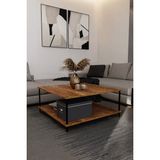 KODIGU 90X90 Çevir Kur Orta Sehpa | Orta Sehpa | Sehpa | Çevir Kur Mobilya | Orta Sehpa 90X90CM - CEVİZ