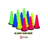 Kodispa 12 Adet 40 Cm Delikli Kauçuk Tabanlı Antrenman Hunisi