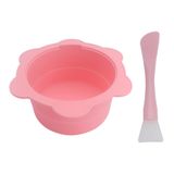 KOENWEENI Mum Isıtıcı için Yedek Tencere Seti, Çıkarılabilir Silikon Ağda Yüz Maskesi Karıştırma Kasesi ve Yapışmaz Spatula, Ev Epilasyon Çubukları, Yeniden Kullanılabilir Balmumu Isıtıcı Makine Aksesuarı Pembe