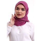 Kofra Desenli Baş Örtü - Fuşya