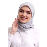 Kofra Desenli Baş Örtü - Gri