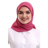 Kofra Desenli Baş Örtü - Gül Kurusu