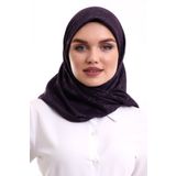 Kofra Desenli Baş Örtü - Mor