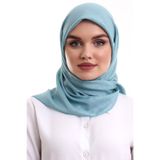 Kofra Desenli Baş Örtü - Turkuaz