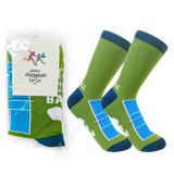 KOFULL Pickleball Çorapları 2'li Paket, Pickleball Hediyeleri, Çizgili Mürettebat Çorapları Kadın Erkek Atletik Pickleball Golf Tenis için