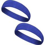 Kogam 2 Adet Sporcu Havlu Kafa Bandı Alın Ter Bandı Headband - Standart - Mavi