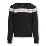KOGELLIS SHORT L/S EYE O-NECK SWT Kız Çocuk Sweatshirt - 15303568 122/128 Siyah