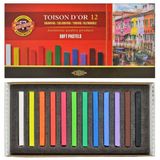 Koh-i Noor 8582 Toison Dor Soft Köşeli 12'li Pastel Boya Seti