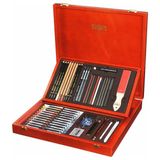 Koh-I Noor 8896-01 Gioconda Artist's Set Büyük Karakalem Eskiz Çizim ve Resim Seti Koleksiyonu 54 Parça