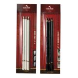 Koh-İ Noor Hardmuth Kohi Noor Gioconda White Coal ve Extra Charcoal Kömür Füzen Kalem 2li Set