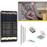 Koh-i-Noor Koh-I Noor Eskiz Başlangıç Seti 2 + Dereceli Kalem + A5 Defter + Dağıtıcı Set + Silgi + Açacak + Hamur Silgi - Karışık-Çok Renkli - standart