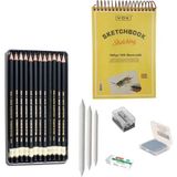 Koh-i-Noor Koh-I Noor Eskiz Başlangıç Seti 4 + Dereceli Kalem + A5 Defter + Dağıtıcı Set + Silgi + Açacak + Hamur Silgi - Karışık-Çok Renkli - standart