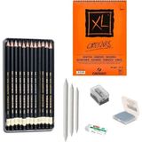 Koh-i-Noor Koh-I Noor Eskiz Başlangıç Seti 6 + Dereceli Kalem + A5 Defter + Dağıtıcı Set + Silgi + Açacak + Hamur Silgi - Karışık-Çok Renkli - standart
