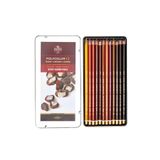Koh-I Noor Koh-I-Noor Polycolor Kuru Boya Kalemi 12Li Set Kahve Tonlar 3822