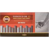 Koh-i-Noor Koh-İ Noor Toison D'Or 12'li Gri Tonları Soft Pastel Boya Sarf Malzemeler