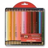 Koh-İ Noor Mondeluz Aquarell Boya Kalemi 24 Renk Portre Tonları Metal Kutu