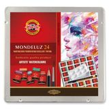 Koh-i Noor Mondeluz Master Class Taş Sulu Boya 24 Renk Metal Kutu