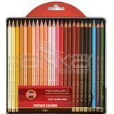 Koh-i Noor Polycolor Portrait 24'lü Set Kuru Boya Kalemi