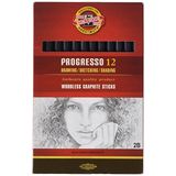 Koh-I-Noor PROgresso kurşun kalem, ahşap içermez, sertlik derecesi 2B (12 adet)
