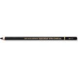 koh-ı noor sanatsal black charcoal pencil kömür füzen kalem seti (12 li paket) 8811 3 - YOk