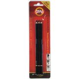 koh-ı noor sanatsal black charcoal pencils kömür füzen kalem seti (3 lü paket) 8811 - Yok