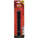 Koh-İ Noor Sanatsal Black Charcoal Pencils Kömür Füzen Kalem Seti (3 Lü Paket) 8811