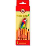 Koh-İ Noor Sanatsal Jumbo Natur Kuru Boya Kalemi Seti 6 Renk 0271