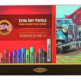 Koh-I-Noor Toison D 'or 8552 ekstra yumuşak sanatçı pastel boyalar (36 adet)