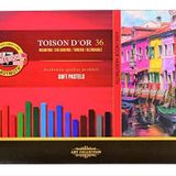 Koh-I-Noor Toison D 'or 8585 yumuşak sanatçı pastel boyalar (36 adet)