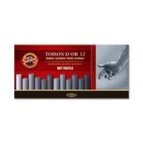 Koh-I Noor Toison D'Or Soft Pastel Boya Gri Tonlar 12 Renk
