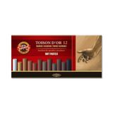 Koh-I Noor Toison D'Or Soft Pastel Boya Kahverengi Tonlar 12 Renk