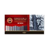 Koh-I Noor Toison D'or Soft Pastel Boya (Toz Pastel Boya) Gri Tonlar 12 Renk (Köşeli)
