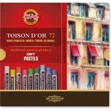 koh-ı noor toison d'or soft sanatsal pastel boya seti 72 renk karton kutu soft pastels 8517 72 - Yok