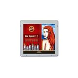 Koh-i Noor Wax Aquarell Balmumu Kalın Boya Kalemi 12 Renk Metal Kutu